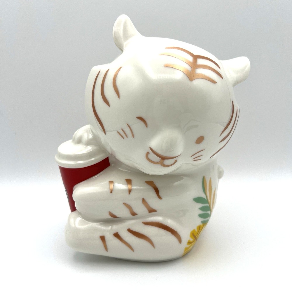 Starbucks 2022 Chinese New Year Zodiac Tiger Coin Piggy Bank Rare NWT